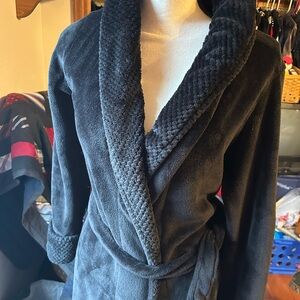 Secret Treasures Black Plush Robe